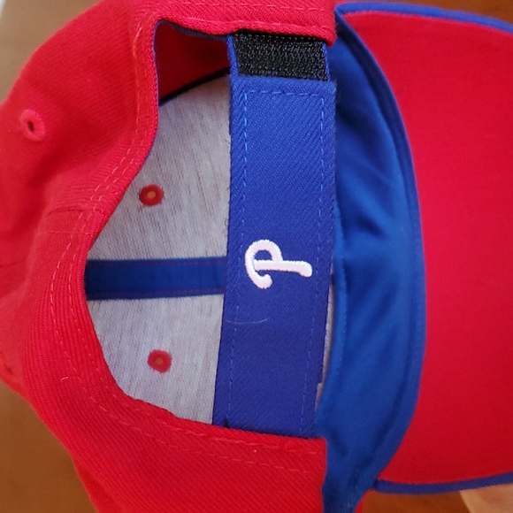 Philadelphia Phillies Hat -MLB Vintage Twins Enterprise Wool Blend Strapback - Picture 3 of 7